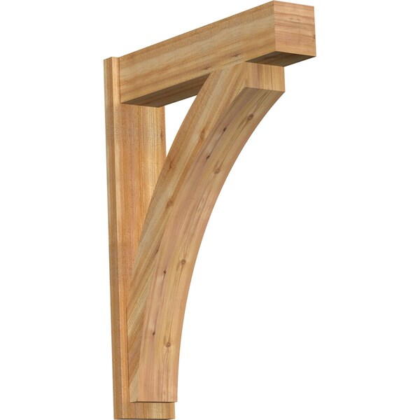 Ekena Millwork Thorton Block Rough Sawn Outlooker, Western Red Cedar, 8"W x 34"D x 46"H OUT08X34X46THR05RWR - main